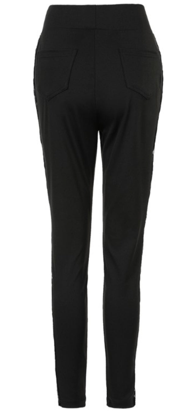 Women's button-up skinny pants