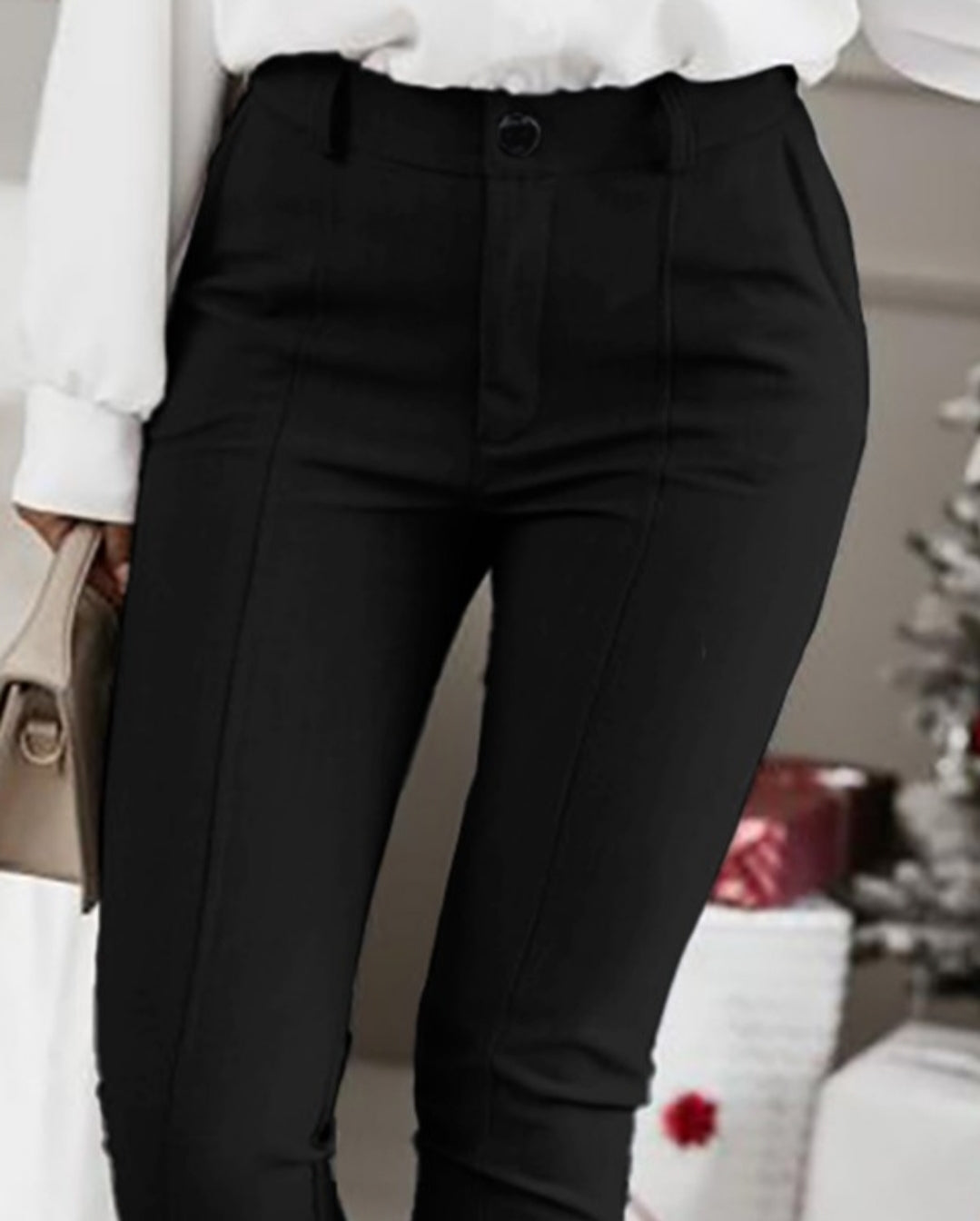 Women's button-up skinny pants