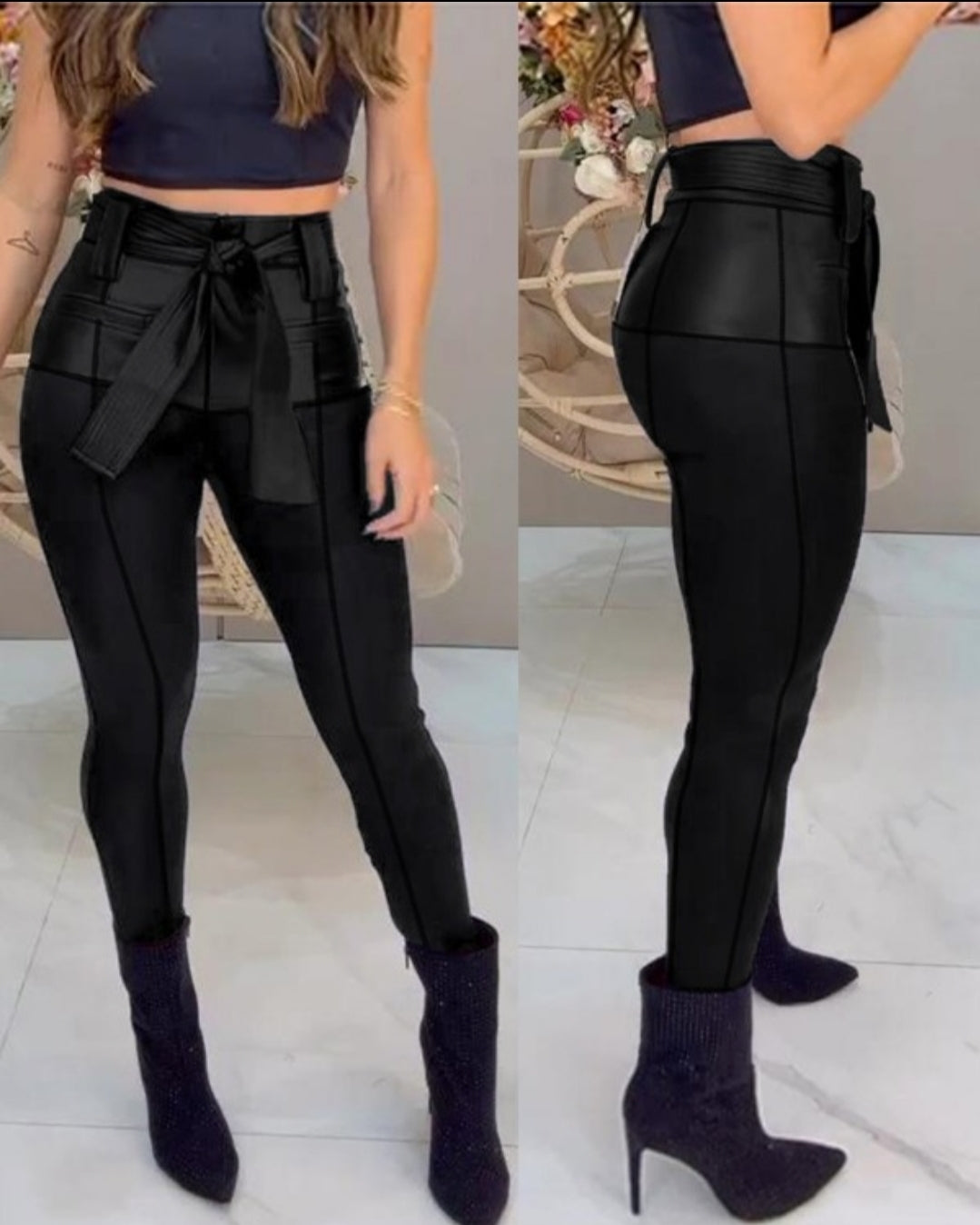 Women's button-up skinny pants