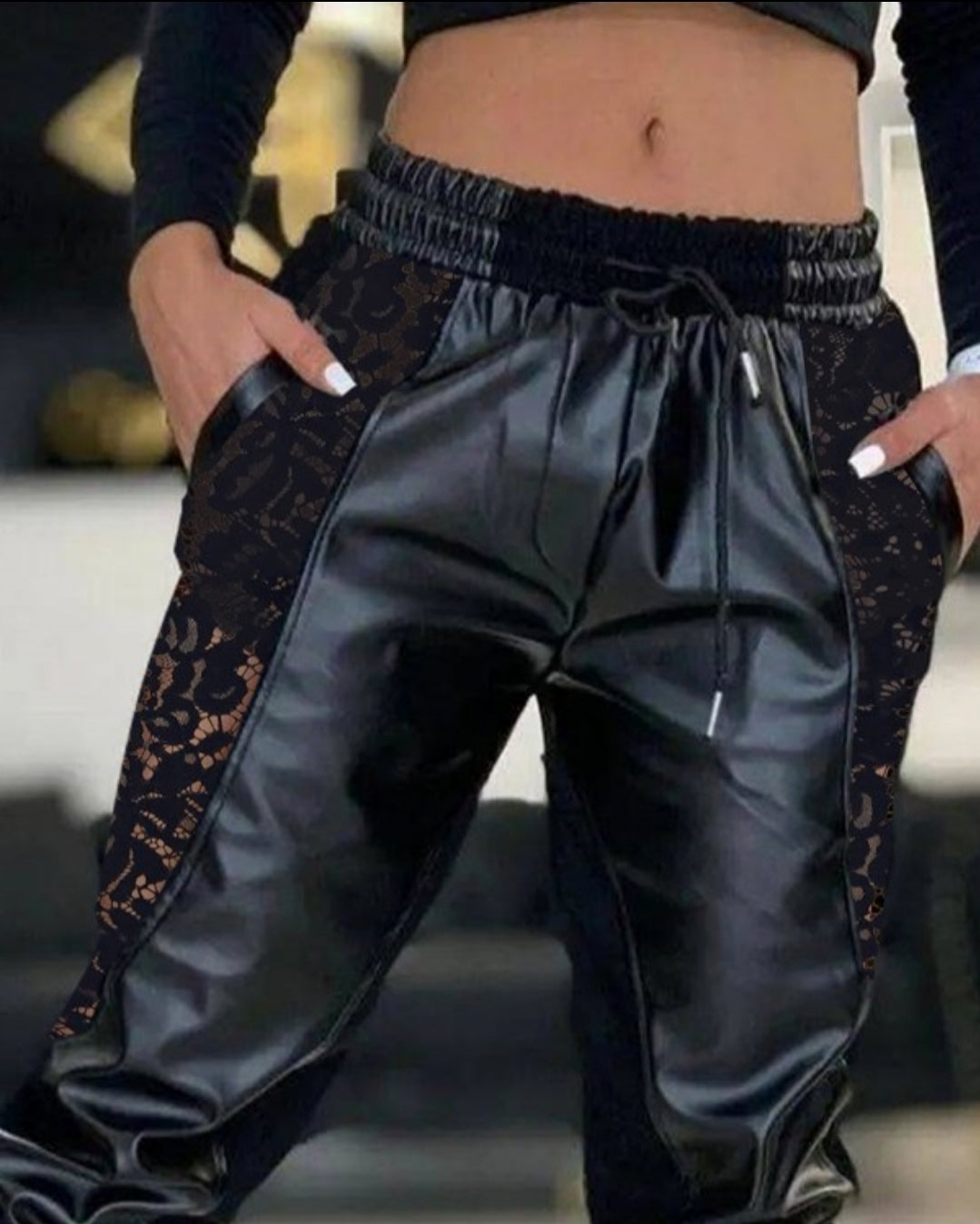 Women's button-up skinny pants