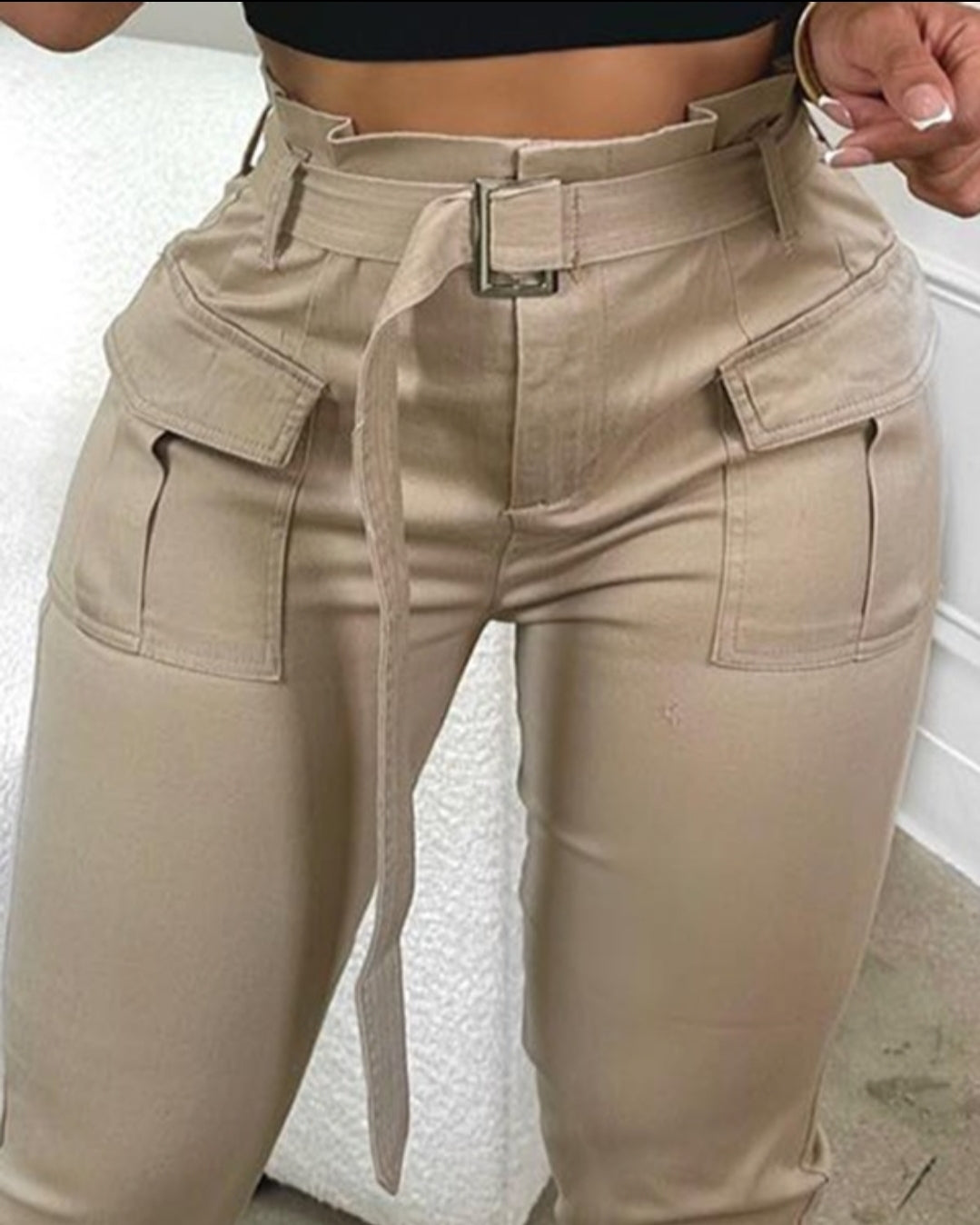 Women's button-up skinny pants