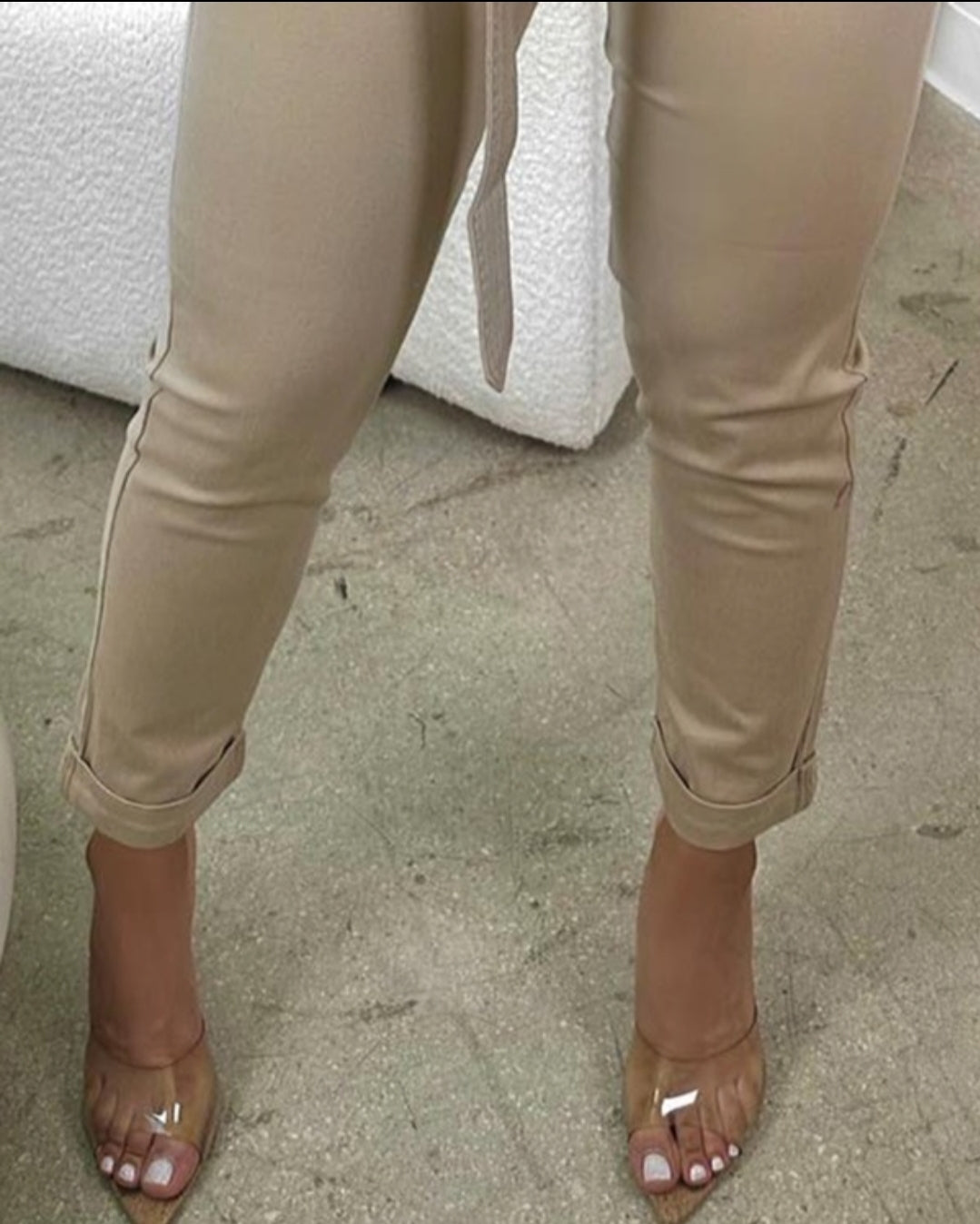 Women's button-up skinny pants