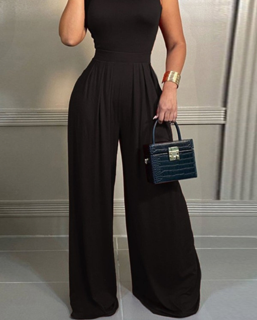 Pantalon skinny boutonné à taille femme