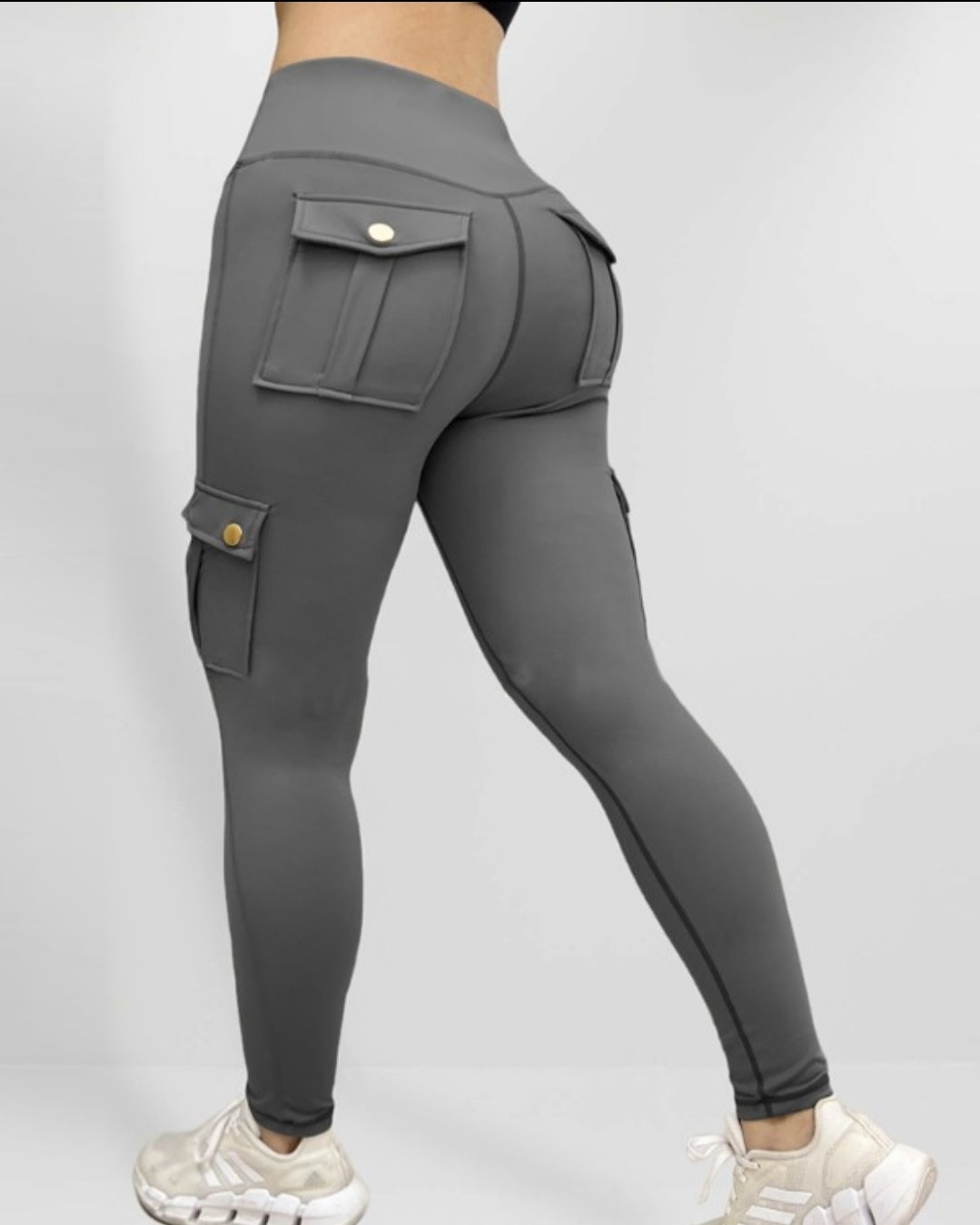 Pantalon skinny boutonné à taille femme