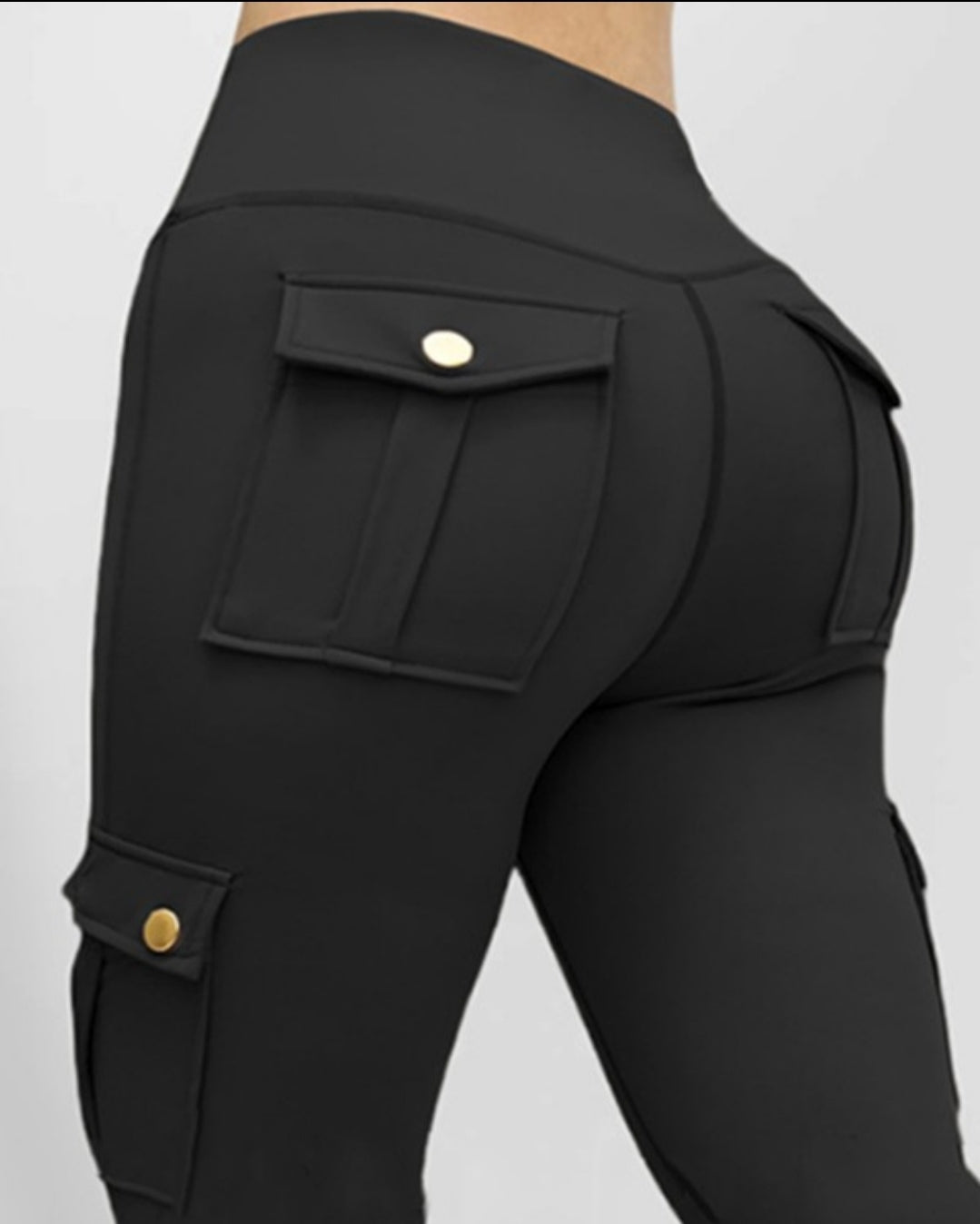 Pantalon skinny boutonné à taille femme