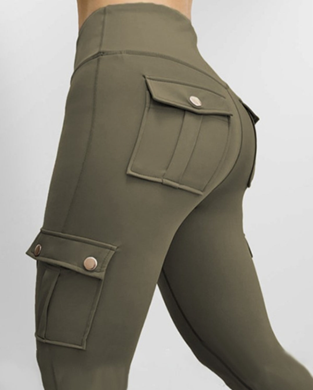 Pantalon skinny boutonné à taille femme