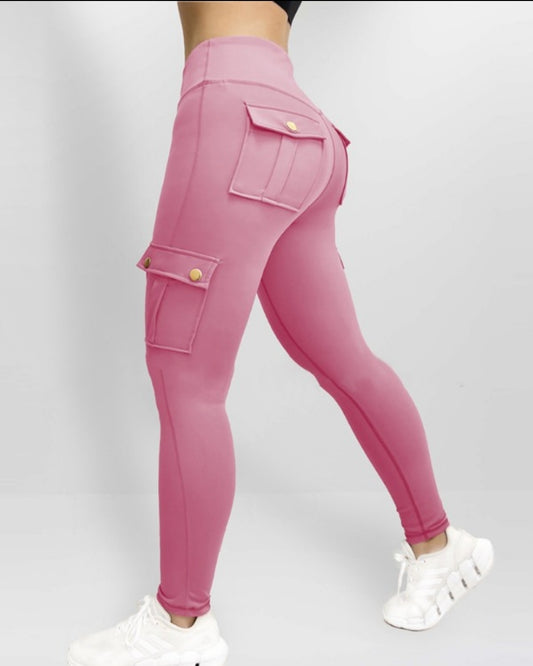Pantalon skinny boutonné à taille femme
