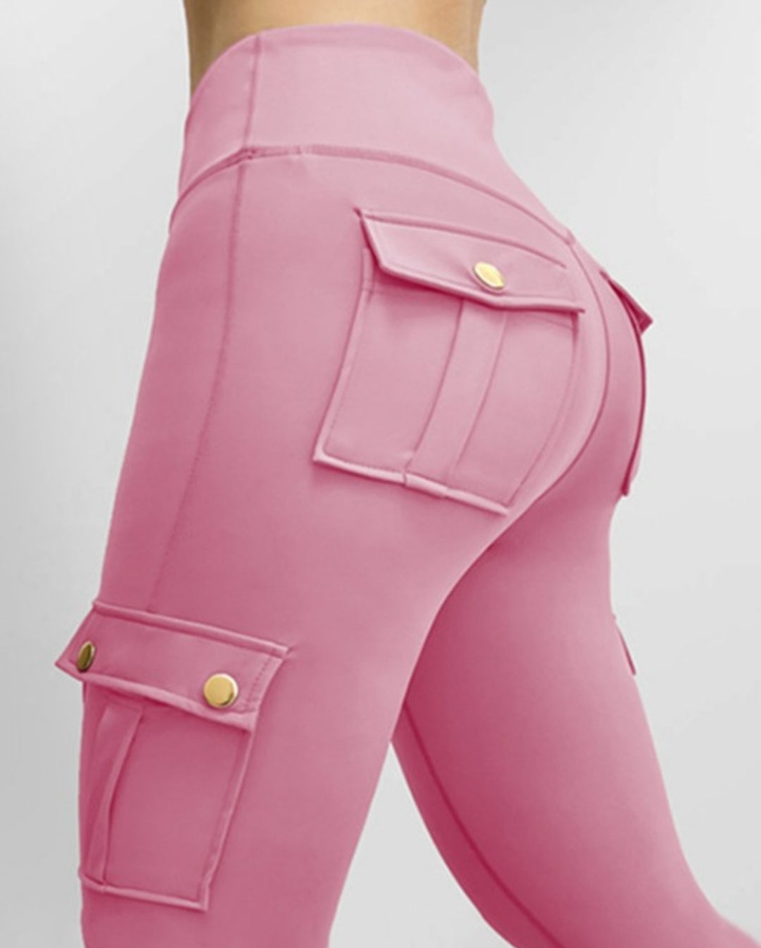 Pantalon skinny boutonné à taille femme
