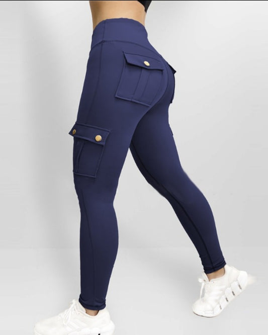 Pantalon skinny boutonné à taille femme