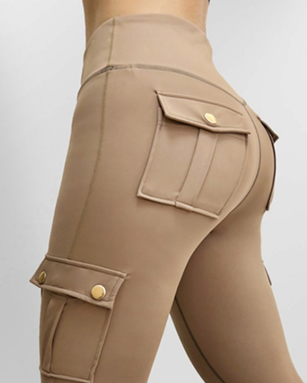 Pantalon skinny boutonné à taille femme