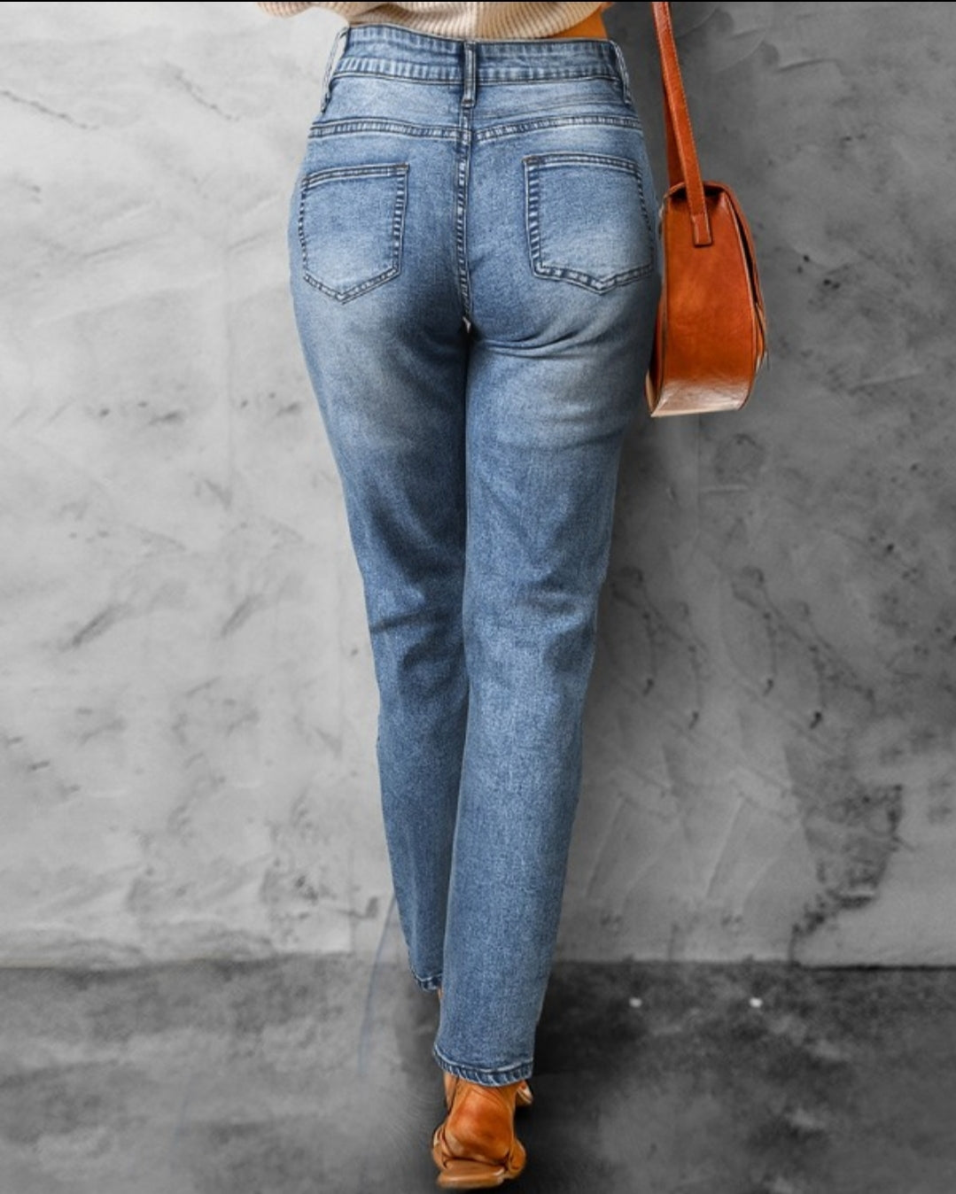 Jean  skinny boutonné à taille femme