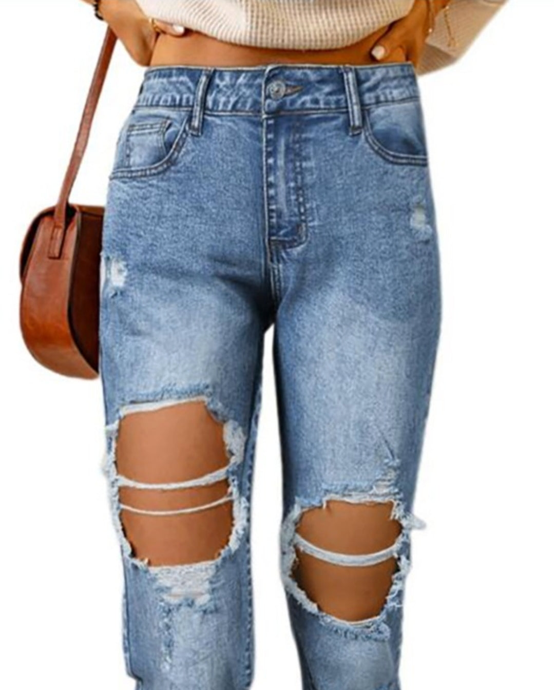 Jean  skinny boutonné à taille femme