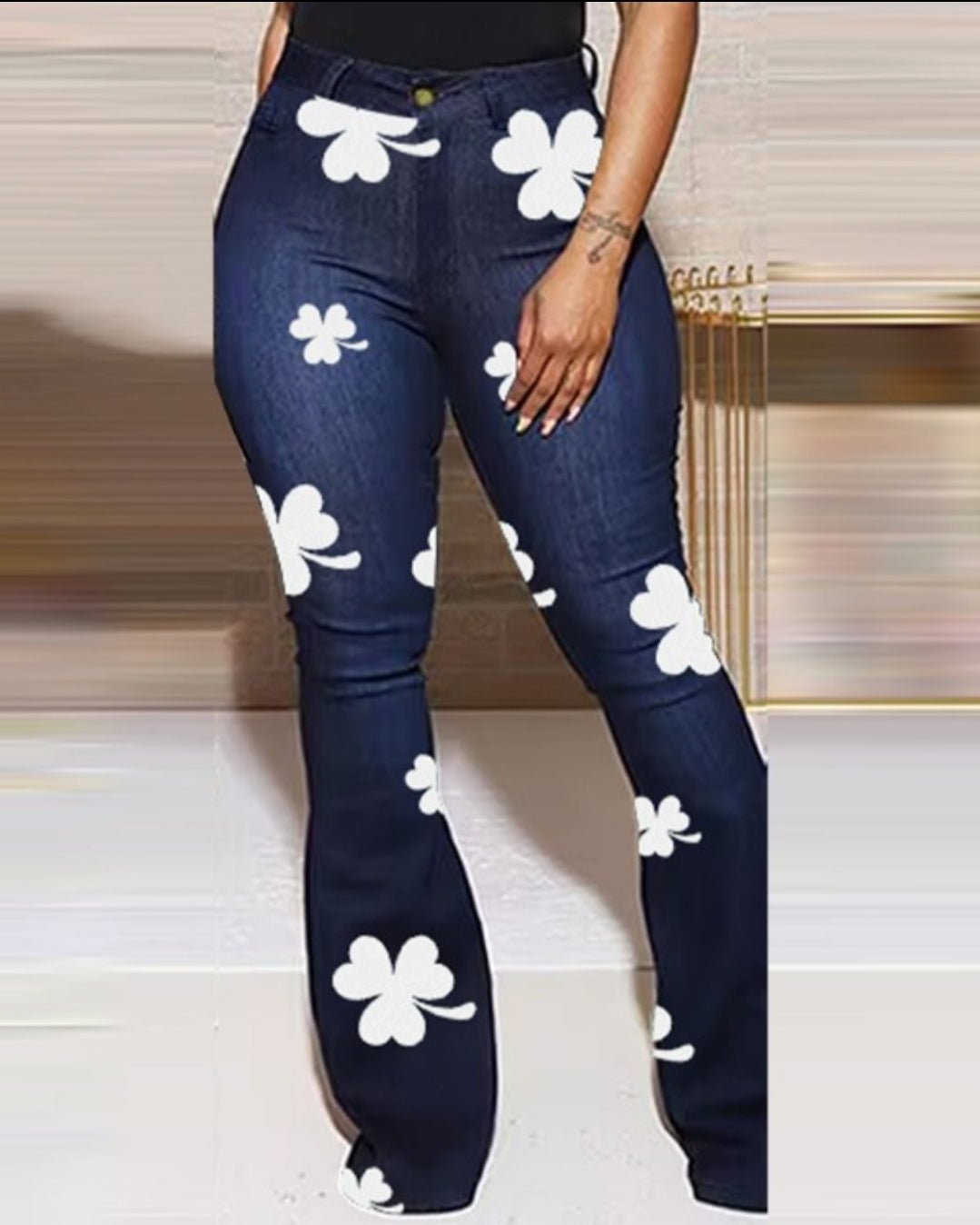 Jean  skinny boutonné à taille femme