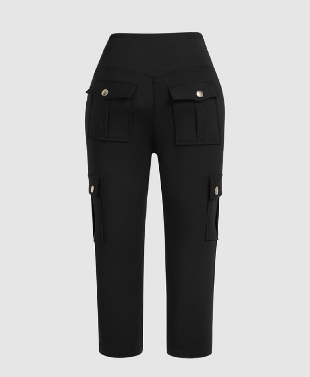 Leggings rembourré skinny boutonné à taille haute femme