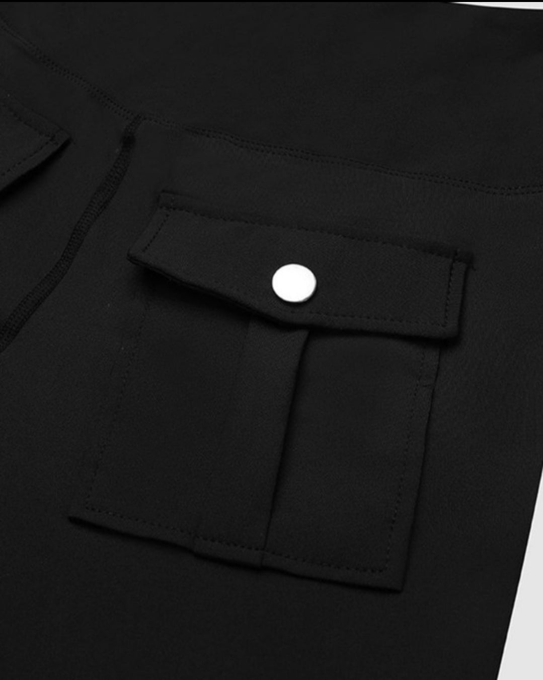 Leggings rembourré skinny boutonné à taille haute femme