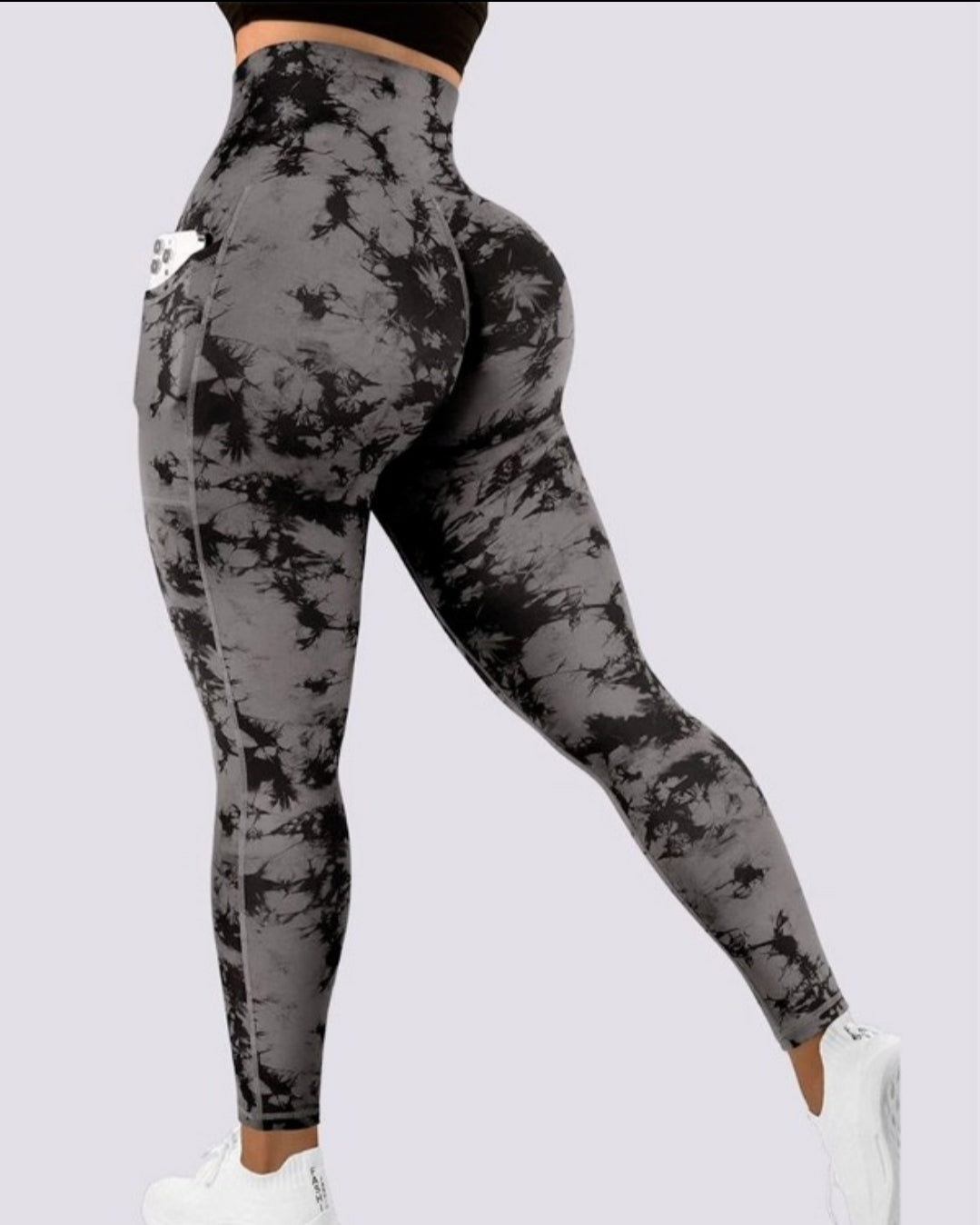 Leggings rembourré skinny boutonné à taille haute femme