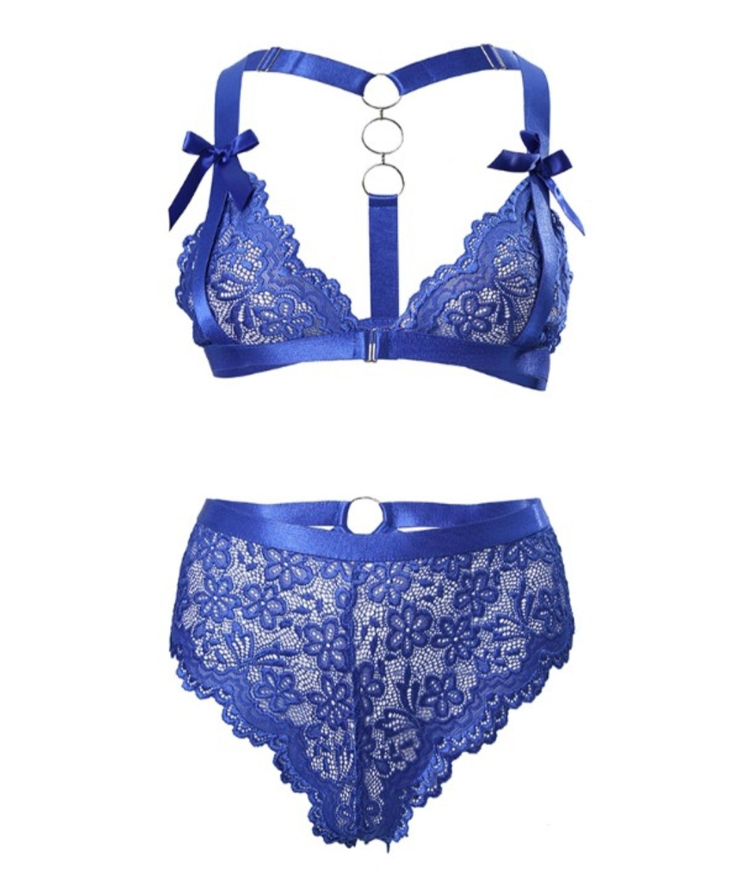 Ensemble de lingerie jarretière en dentelle Femme