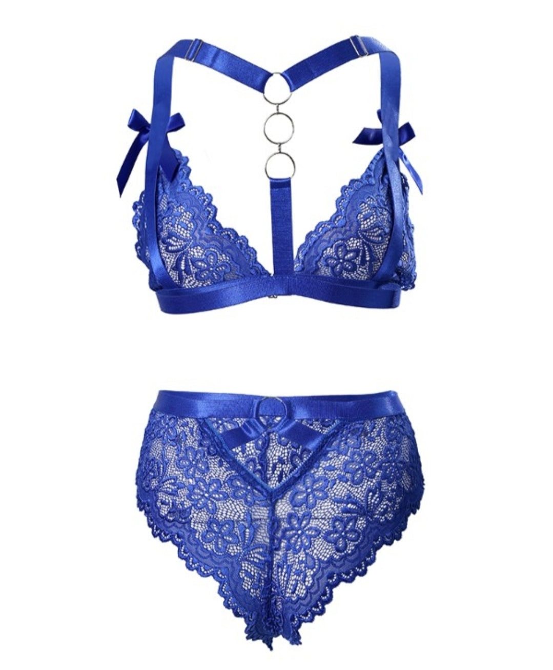 Ensemble de lingerie jarretière en dentelle Femme