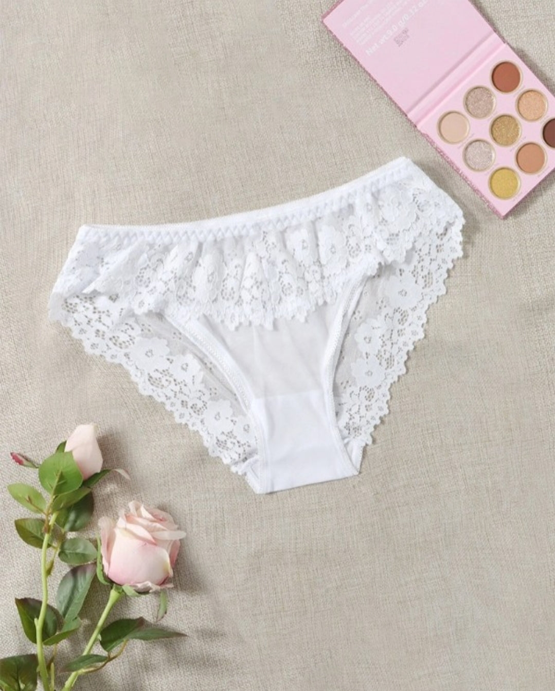 Culotte en maille transparente en dentelle au crochet