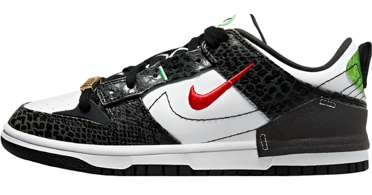 Baskets Nike Sb Dunk Low Disrupt 2 Just Do It « White Black »  Femme
