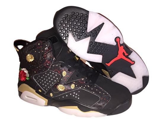 Baskets Air Jordan 6 Femme noir