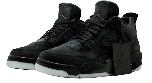 Baskets Air Jordan 4 Black x Kaws