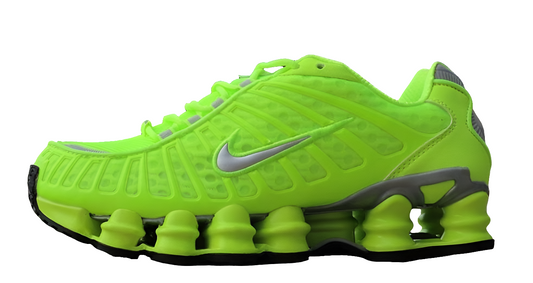 Baskets Nike shox TL Green Silver