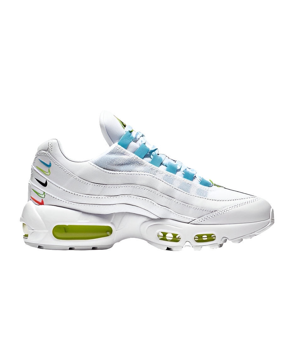 Résultats de l'évolution emblématique de la ligne Nike, les Nike Air Max 95 Worldwide Blue Fury sont un témoignage de l'engagement de Nike à combiner style et innovation.