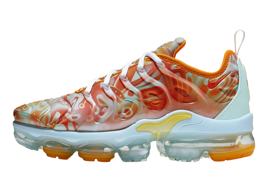 Les Nike Air Vapormax Plus TN Femme incarnent une fusion audacieuse entre l’héritage des baskets TN des années 90 et l’innovation moderne de la technologie Vapormax.