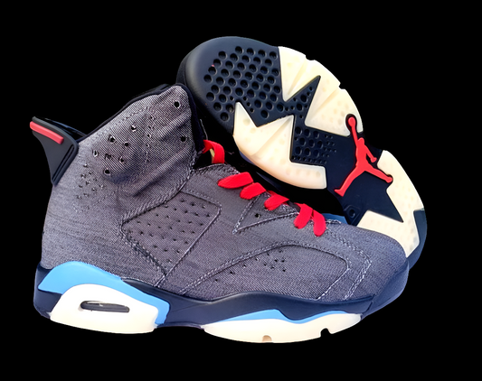 Air Jordan 6 Retro Washed Denim Sneakers