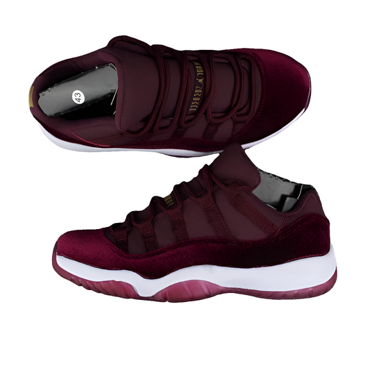 Air Jordan 11 Low GS Heiress Velvet Sneakers 