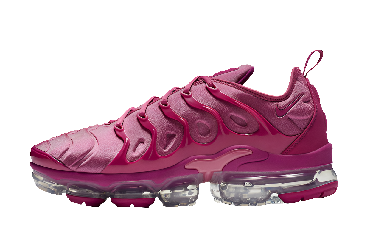Les Nike Air Vapormax Plus TN Femme incarnent une fusion audacieuse entre l’héritage des baskets TN des années 90 et l’innovation moderne de la technologie Vapormax.