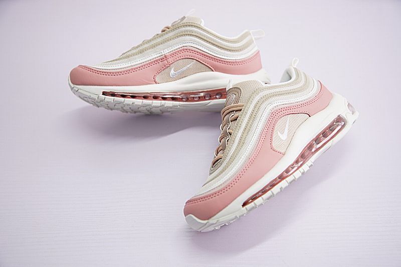 Premièrement, les baskets Nike Air Max 97 Femme incarnent un design emblématique et audacieux.