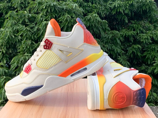 Baskets Air Jordan 4 Femme beige