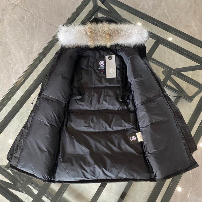 Doudoune Canada G00se Femme fourrure noir