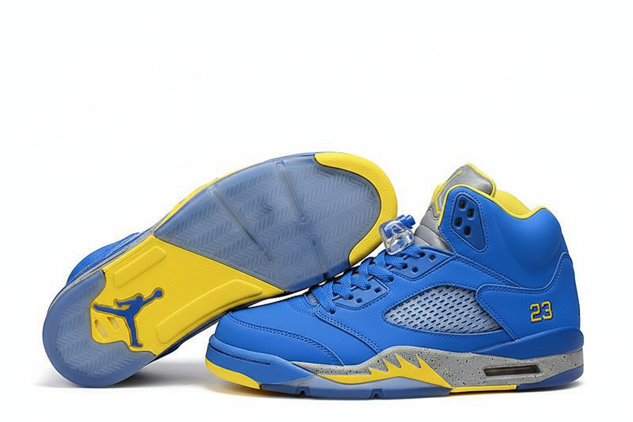 Premièrement, les baskets Air Jordan 5 Femme incarnent un mélange parfait de style audacieux et de performance exceptionnelle.