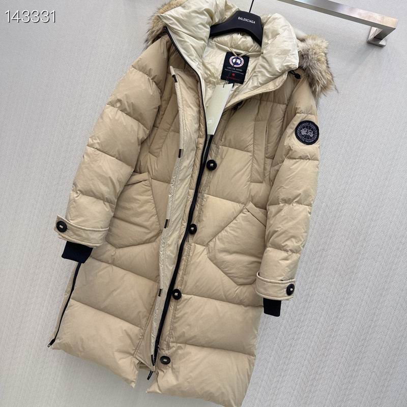 Canada G00se Women's Down Jacket in Beige