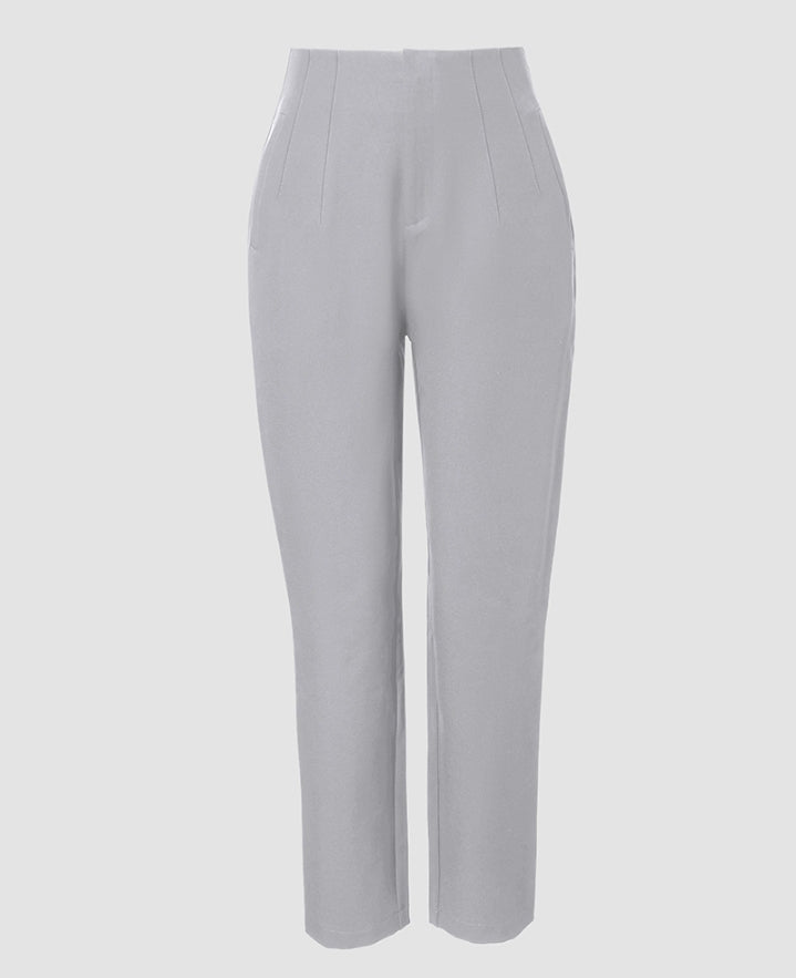 Premièrement : Ce Pantalon de travail court taille haute Femme .