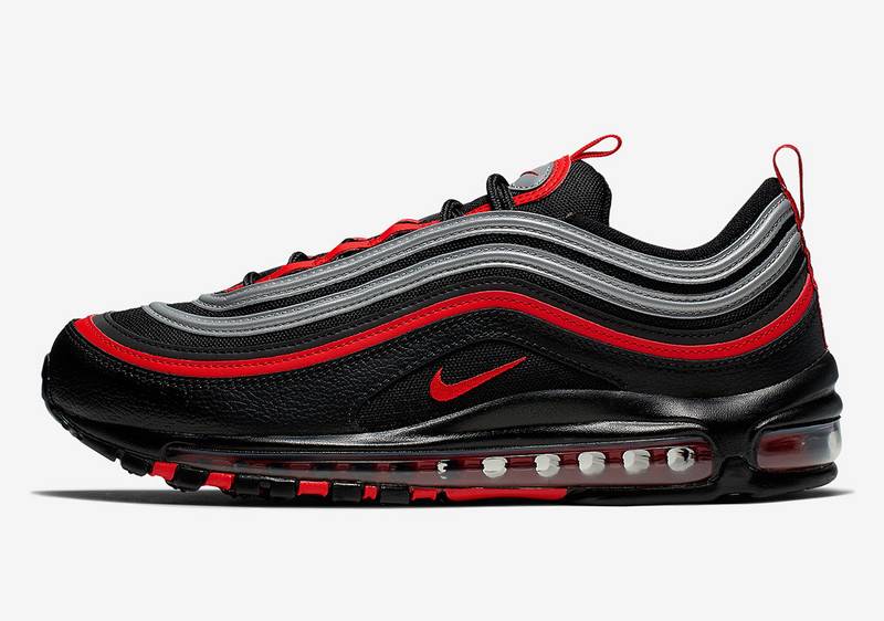 Premièrement, les baskets Nike Air Max 97 Femme incarnent un design emblématique et audacieux.