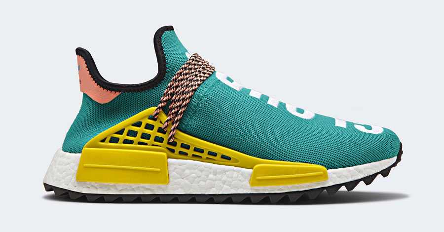 les baskets Adidas Human Race NMD x Pharrell Yellow " Femme  sont un témoignage de l'engagement d'Adidas à combiner style et innovation.