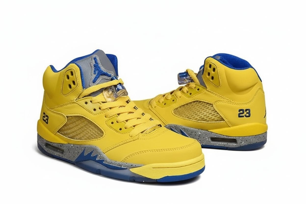 Premièrement, les baskets Air Jordan 5 Femme incarnent un mélange parfait de style audacieux et de performance exceptionnelle.