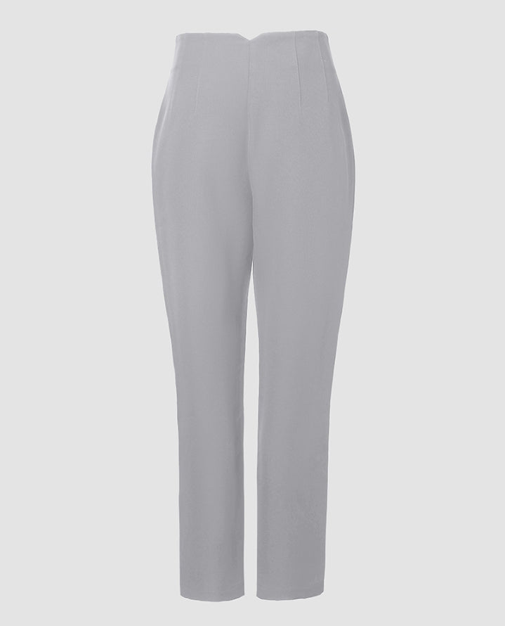 Premièrement : Ce Pantalon de travail court taille haute Femme .