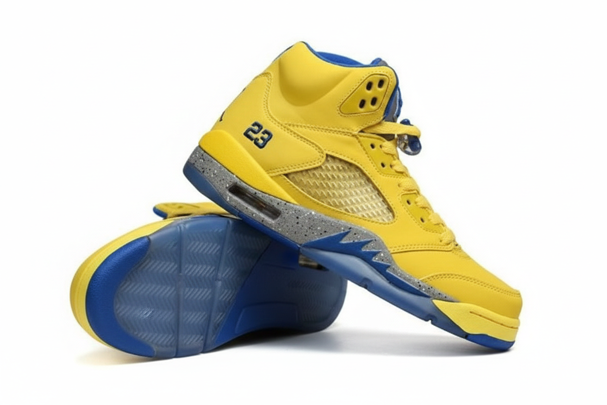 Premièrement, les baskets Air Jordan 5 Femme incarnent un mélange parfait de style audacieux et de performance exceptionnelle.