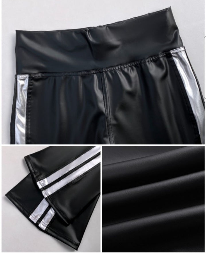 Premièrement : Ce Pantalon skinny taille haute à empiècements contrastés et colorblock pantalon de sport gainant le ventre femme. 