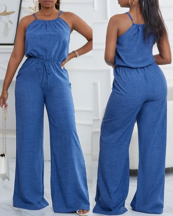 Premièrement : Adoptez un style chic et décontracté avec cette Combinaison courte décontractée à pois , et froncées sans manches avec détails noués et boutons décoratifs femme 
