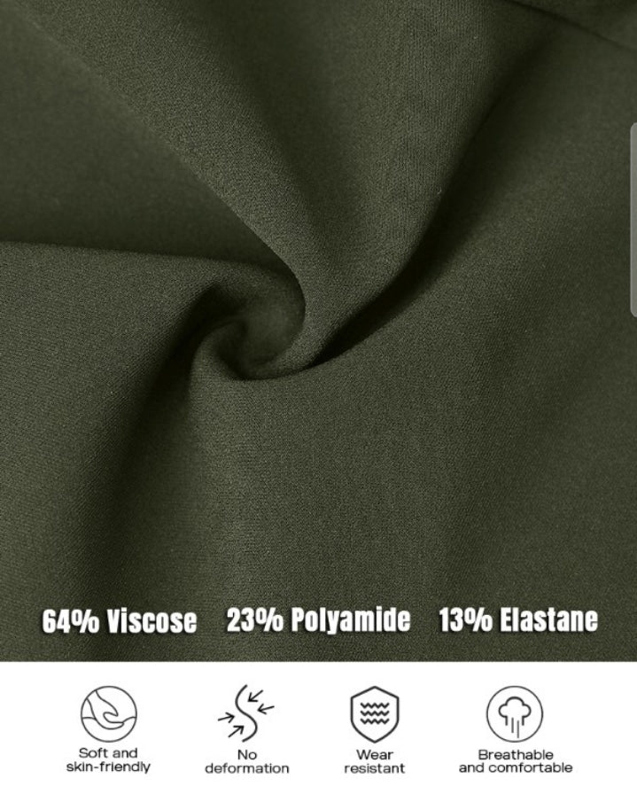 Premièrement : Ce Pantalon de travail court taille haute Femme .