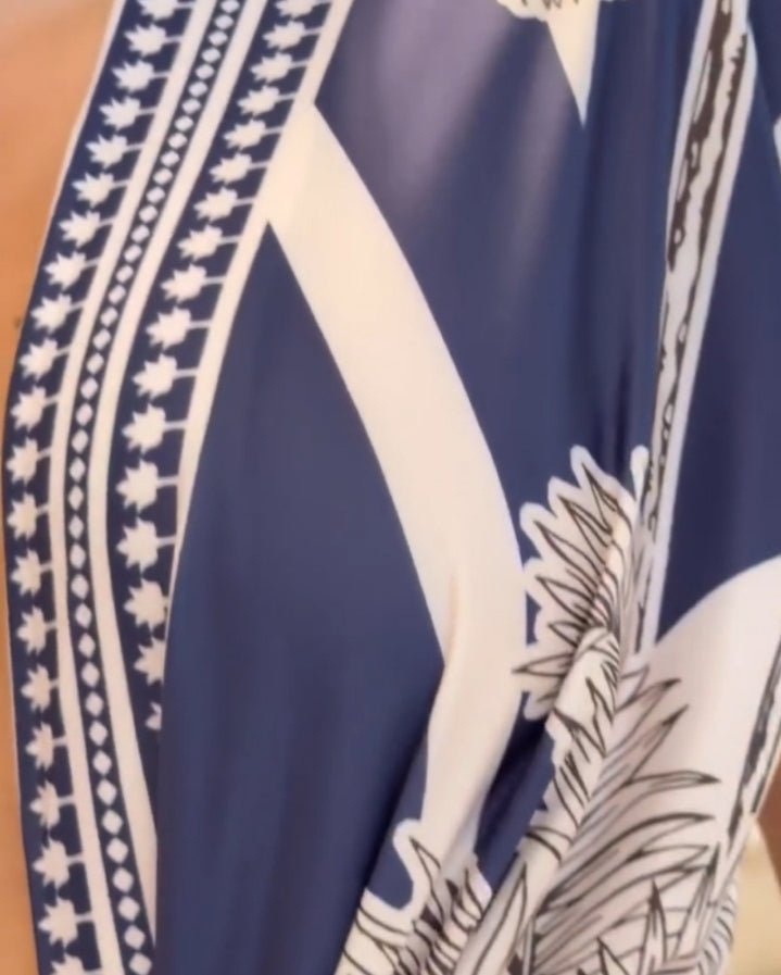 Premièrement : La  Robe moulante vintage baroque à manches longues et décolleté en V plongeant Femme.