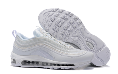 Premièrement, les baskets Nike Air Max 97 Femme incarnent un design emblématique et audacieux.
