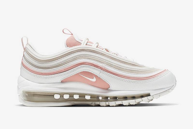 Premièrement, les baskets Nike Air Max 97 Femme incarnent un design emblématique et audacieux.