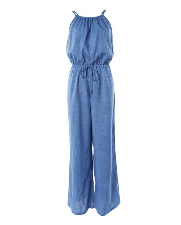 Premièrement : Adoptez un style chic et décontracté avec cette Combinaison courte décontractée à pois , et froncées sans manches avec détails noués et boutons décoratifs femme 